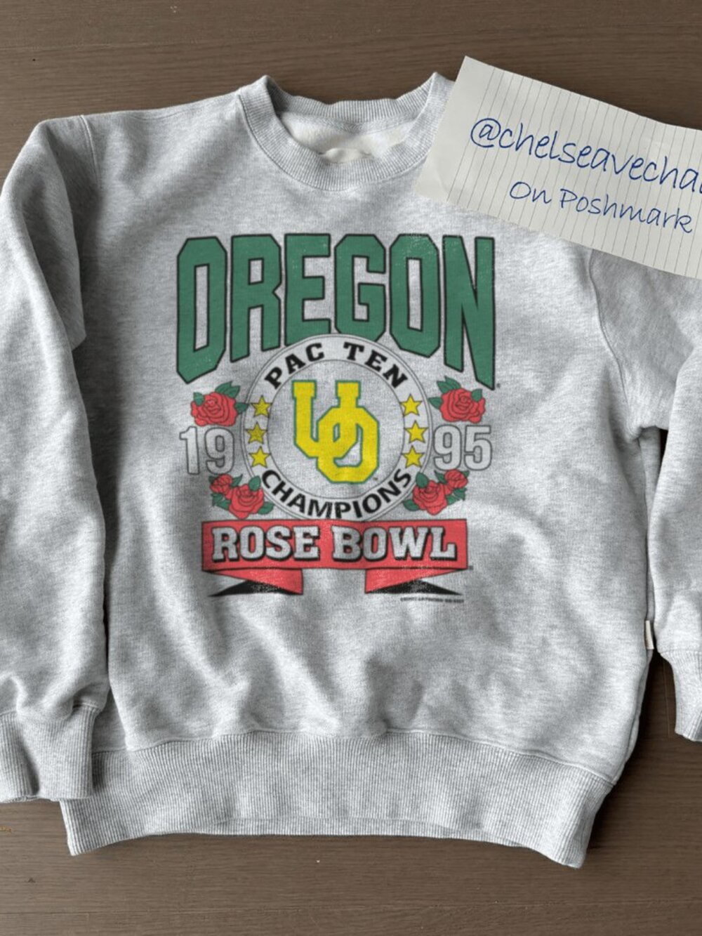 Vintage University of Oregon Ducks 1995 Rose Bowl Men Women Football Sweatshirt